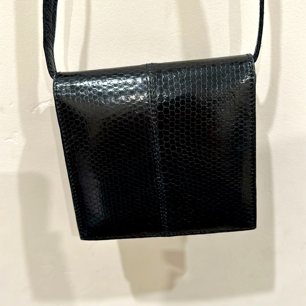 NWOT Custom Snakeskin mini crossbody/clutch bag w/detachable straps.